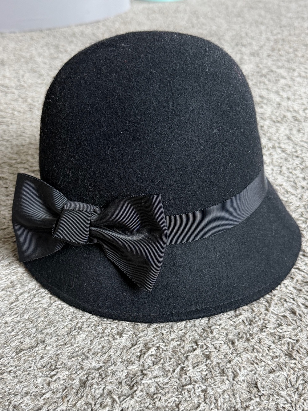 Kate Spade Black Hat with Bow